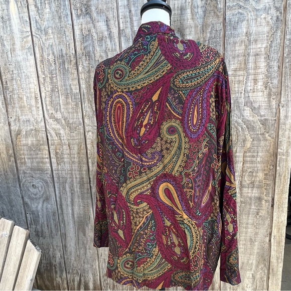 Vintage paisley one button duster - Picture 5 of 7